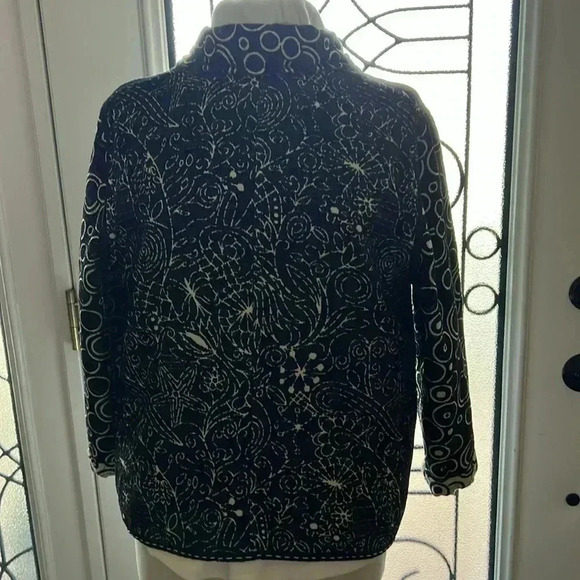 YAK MAGIK JACKET REVERSABLE Black and White pattern size Large - Picture 9 of 12